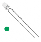 Led 3mm grün klar 10000mcd 30° 2,6V 20mA