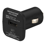 USB Ladegerät KFZ 2,4A 1xUSB Buchse Monacor